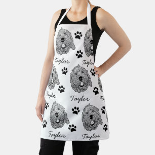 Tablier Dessin personnalisé Goldendoodle Chien