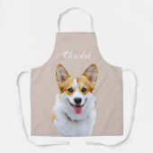 Tablier Dessin personnalisé Welsh Corgi Dog (Recto)