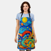 Tablier Dessin Starry Night Art (Porté)