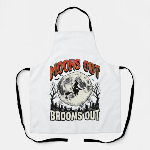 Tablier Dessins De Sorcière Halloween Vintage Moons Out Br