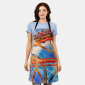 Tablier Dessous de verre à rouleaux (Porté)