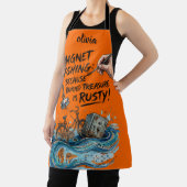 Tablier Détective de rivière amusant "Rusty Trash" peint (Insitu)