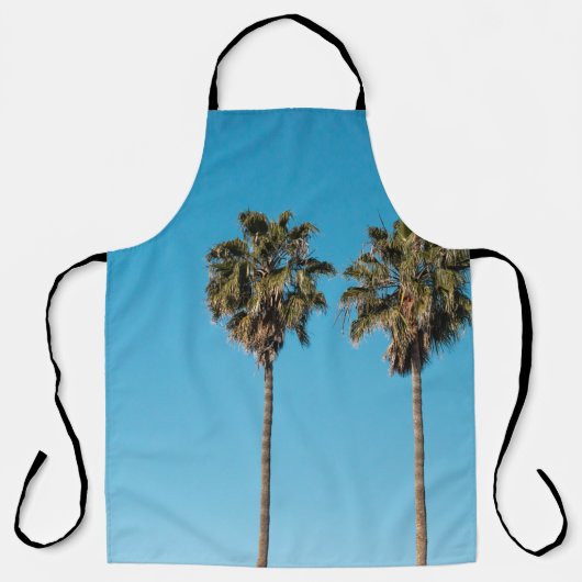 Tablier Deux cocotiers verts (Recto)