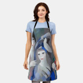 Tablier Deux dame et une colombe, Marie Laurencin (Porté)
