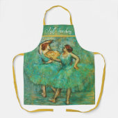 Tablier Deux Danseurs, Degas Art (Recto)