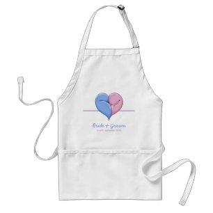 Tablier Deux Doves Un Coeur Mariage Apron