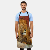 Tablier Deux Lions (Porté)