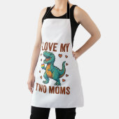 Tablier Deux mamans fières de la conception de T-Shirt vec (Insitu)