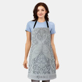 Tablier Deux Peacocks Winter Love Art Apron, Chefs Cuisine (Porté)