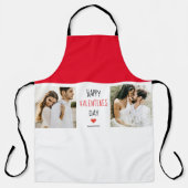 Tablier Deux photos | Happy Valentines Day | (Recto)