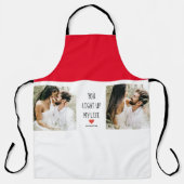 Tablier Deux photos | Happy Valentines Day | (Recto)