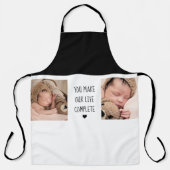 Tablier Deux photos modernes | Vous Rendez Notre Vie Compl (Recto)