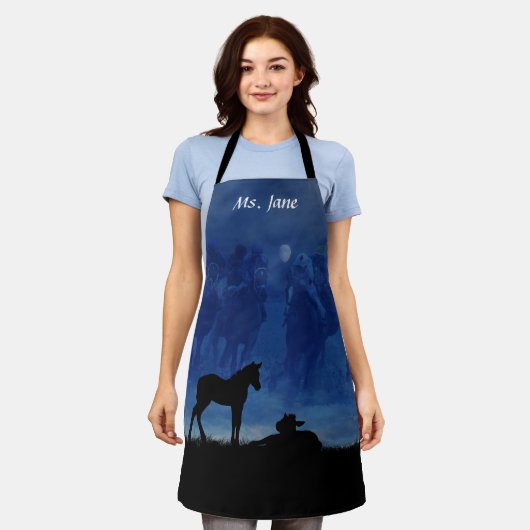 Tablier Deux Pieds De Hippocampe À Thoroughbred Apron (Porté)