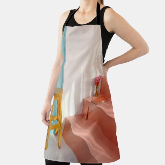 Tablier Deux tabourets de bar en bois jaune (Insitu)