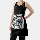 Tablier Dévaler la neige Noël Famille Vacances (Insitu)