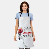 Tablier Déverse la Sangria... Pas le thé (Porté)