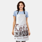 Tablier Devis de régime de Keto amusant (Porté)