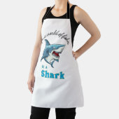 TABLIER DEVIS DE REQUINS, AMUSANT, STYLE DE CARTOON (Insitu)