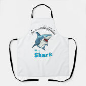 TABLIER DEVIS DE REQUINS, AMUSANT, STYLE DE CARTOON (Recto)