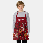 Tablier d'Halloween personnalisé pour les enfants (Porté)