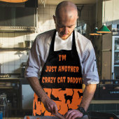 Tablier d'Halloween violet et noir customisé