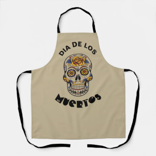 Tablier Dia de los Muertos Halloween T-shirt crâne