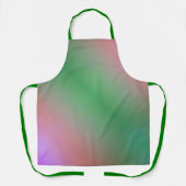 Tablier Diagonale verte et rose (Recto)