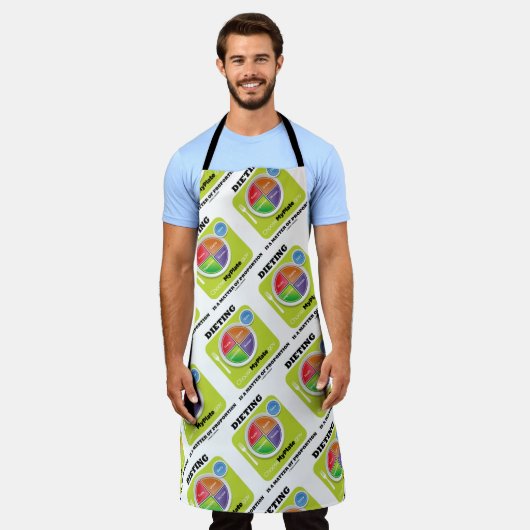 Tablier Dieting Est Une Question De Proportion MyPlate Log (Porté)