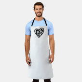 Tablier Dieu est amour Comme Jésus Cite Dieu Art Amour Art (Porté)