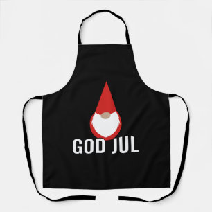 Tablier Dieu Jul Gnome Tomte Joyeux Noël
