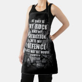 Tablier DIEU Mon Rocher & Salut - Foi chrétienne Verse   (Insitu)