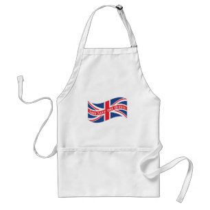 Tablier Dieu sauve la reine avec Union Jack