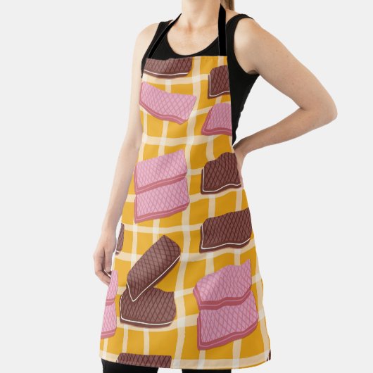 Tablier Différentes gaufres aromatisées sans soudure arriè (Insitu)