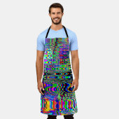 Tablier Digital effects. Multicolor abstract background. C (Porté)