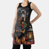 Tablier Dignified Rottweiler Dog Christmas Lantern (Insitu)