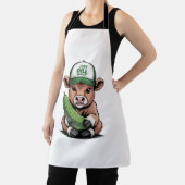 Tablier Dill avec It Cow, Drôle Pickle (Insitu)