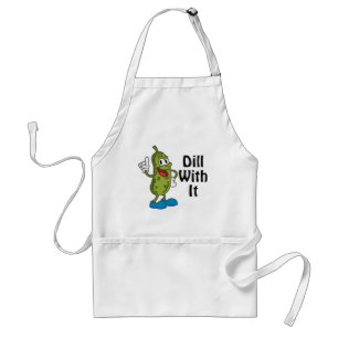Tablier Dill With It - Picket Pun Apron