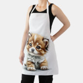 Tablier d'impression avec chiot (Insitu)