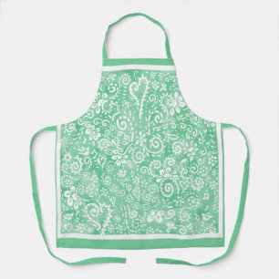 Tablier d'impression Bandana vert