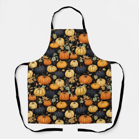 Tablier d'impression Citrouille d'automne (Recto)