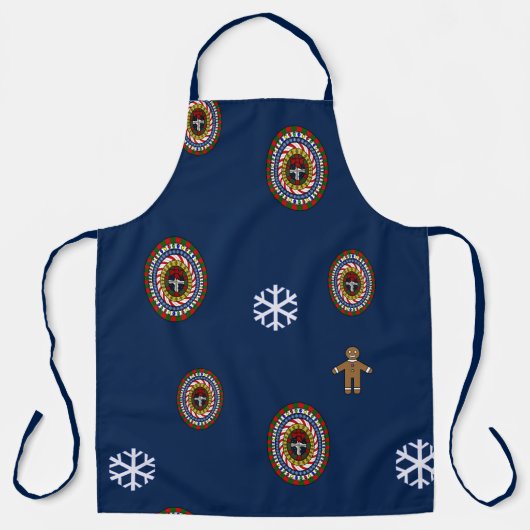 Tablier d'impression complet de Noël (Recto)