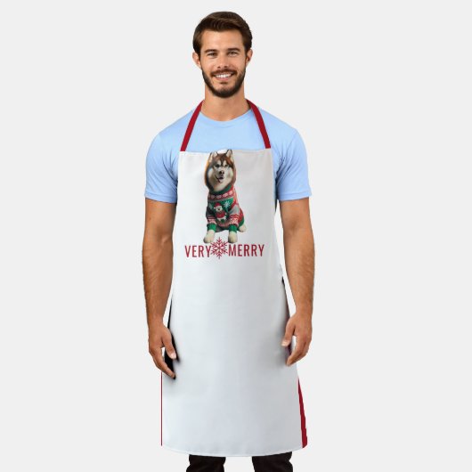 Tablier d'impression complet pour Noël (Porté)