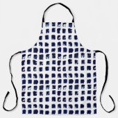Tablier d'impression en bloc d'indigo sur fibre op (Recto)