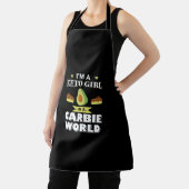 Tablier d'impression Keto Girl Cute Avocado (Insitu)
