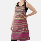 Tablier d'impression multicouleur ondulé amusant (Insitu)