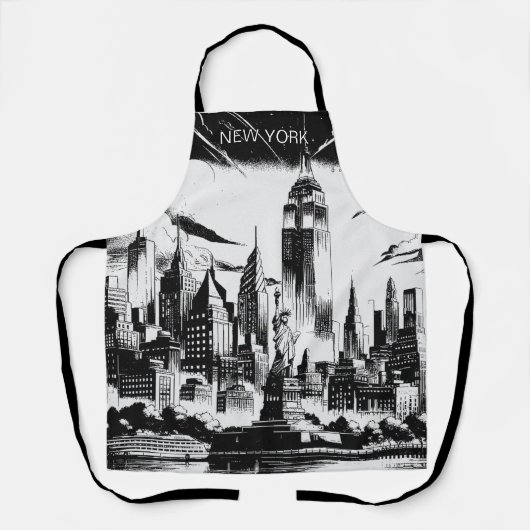 Tablier d'impression New York (Recto)