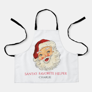 Tablier d'impression père Noël pour enfants