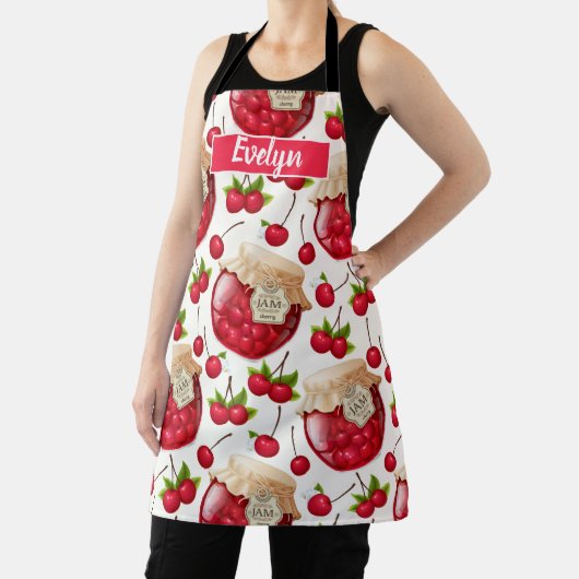 Tablier d'impression recouvert de confiture de cer (Insitu)