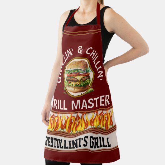 Tablier d'impression recto verso Grillin' et Chill (Insitu)