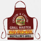 Tablier d'impression recto verso Grillin' et Chill (Recto)
